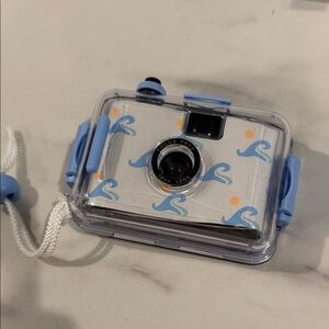 Waterproof Film Camera with Blue Accents